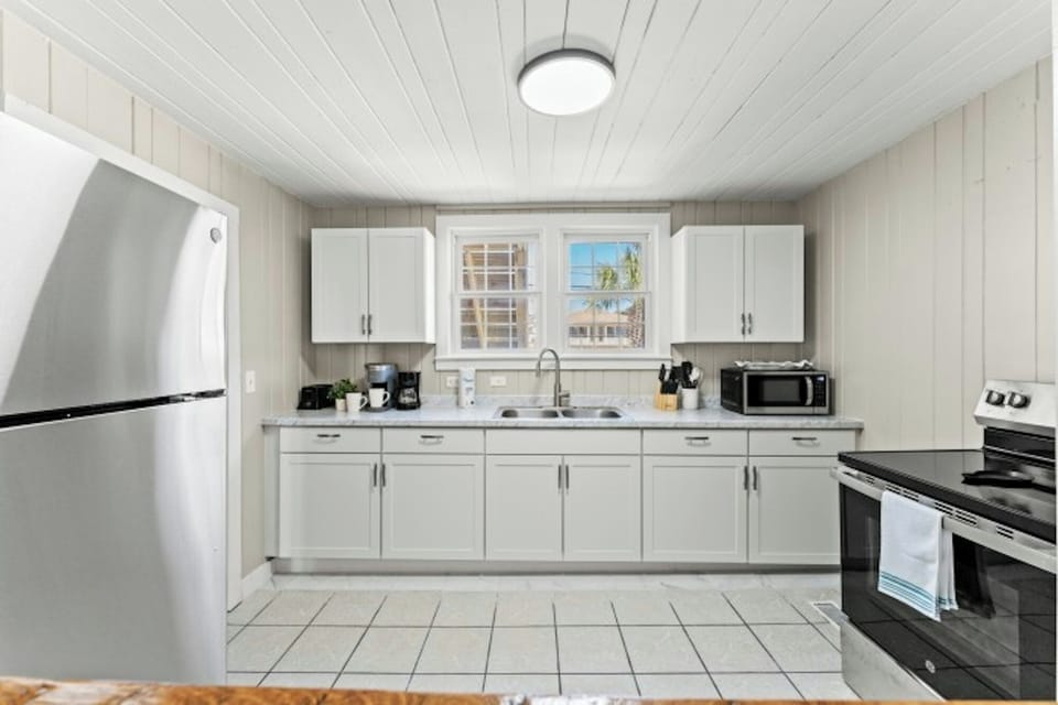 Two full kitchens makes meal preparation a breeze.