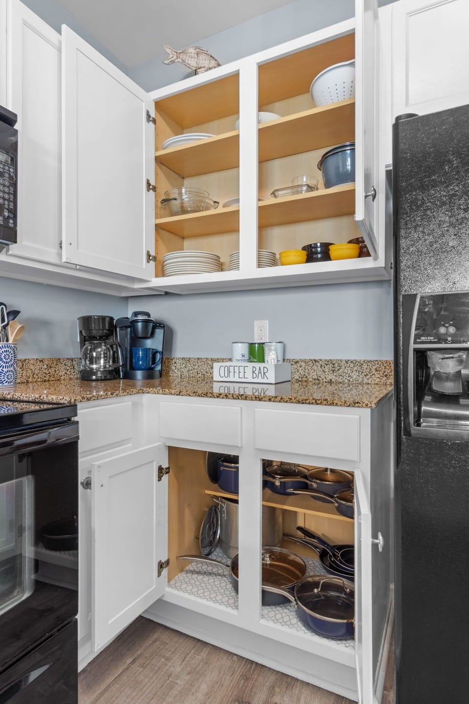 Wake up to a Coffee station or hit the Palms Coffee House for specialty drinks!