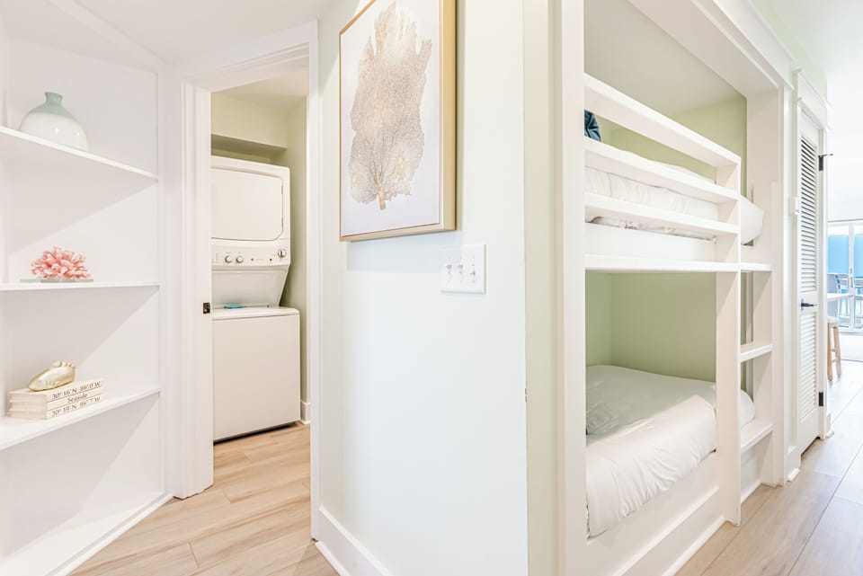 Hall Twin Bunk and Washer/Dryer in Condo