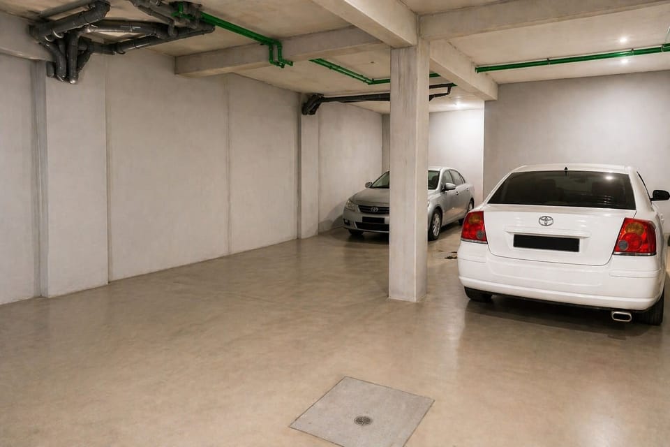 Garagem privativa com acesso fácil e espaço amplo,proporcionando maior segurança