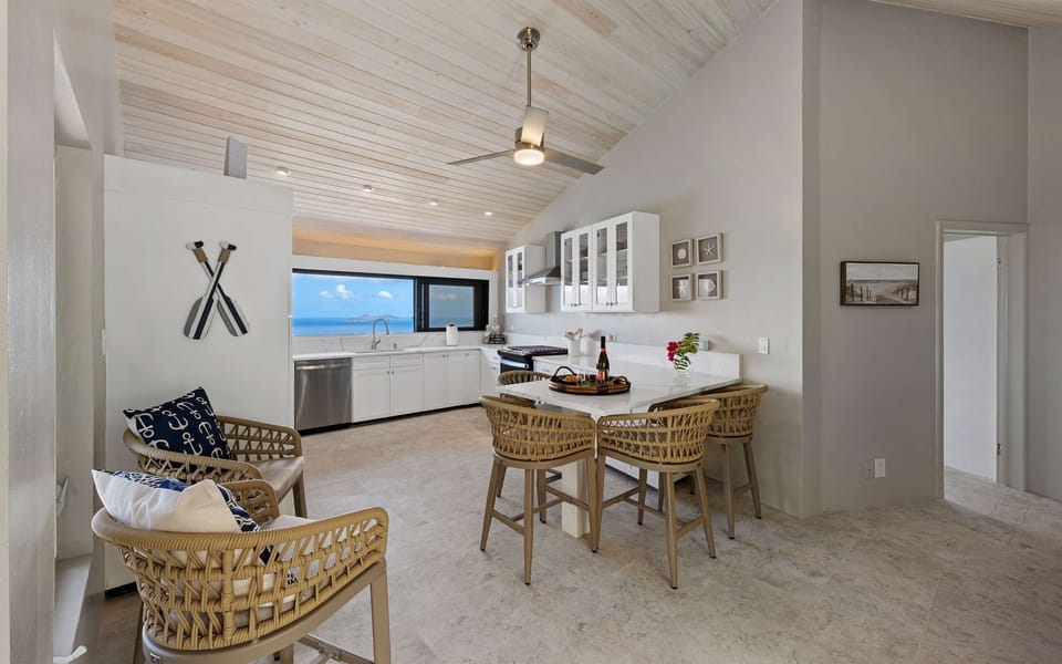 Renovated kitchen is the perfect space to cook dinner when you want to!