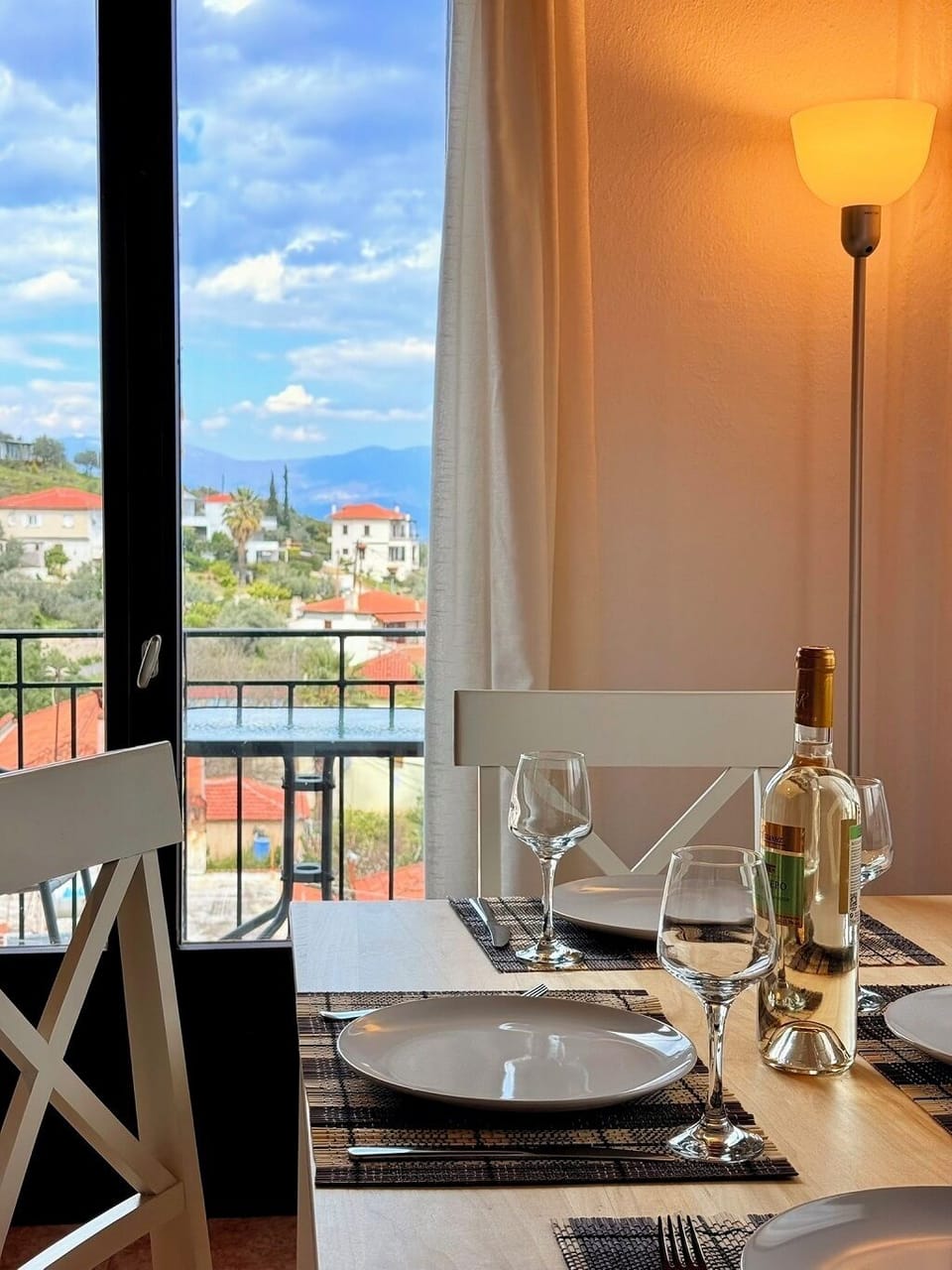 The dining table