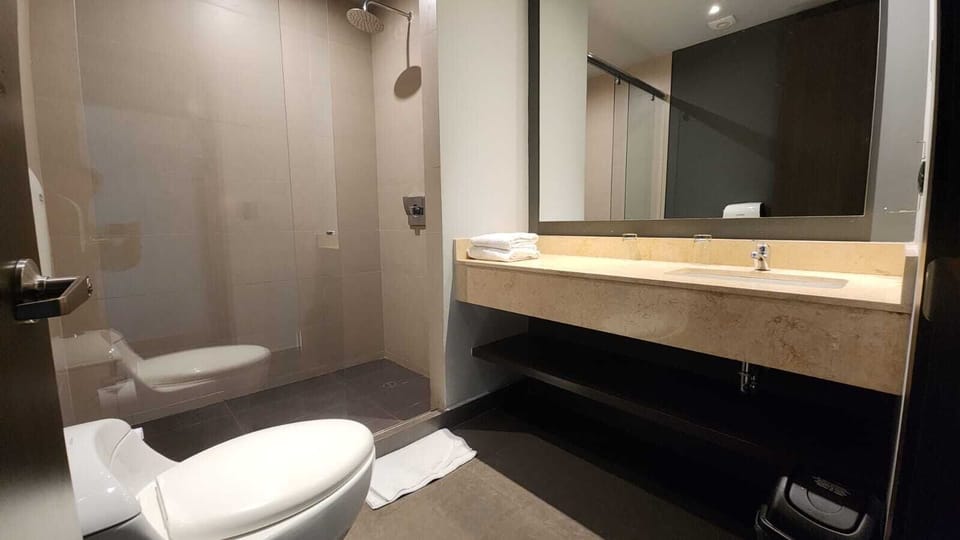 Standard Room | Bathroom | Towels, soap, shampoo, toilet paper