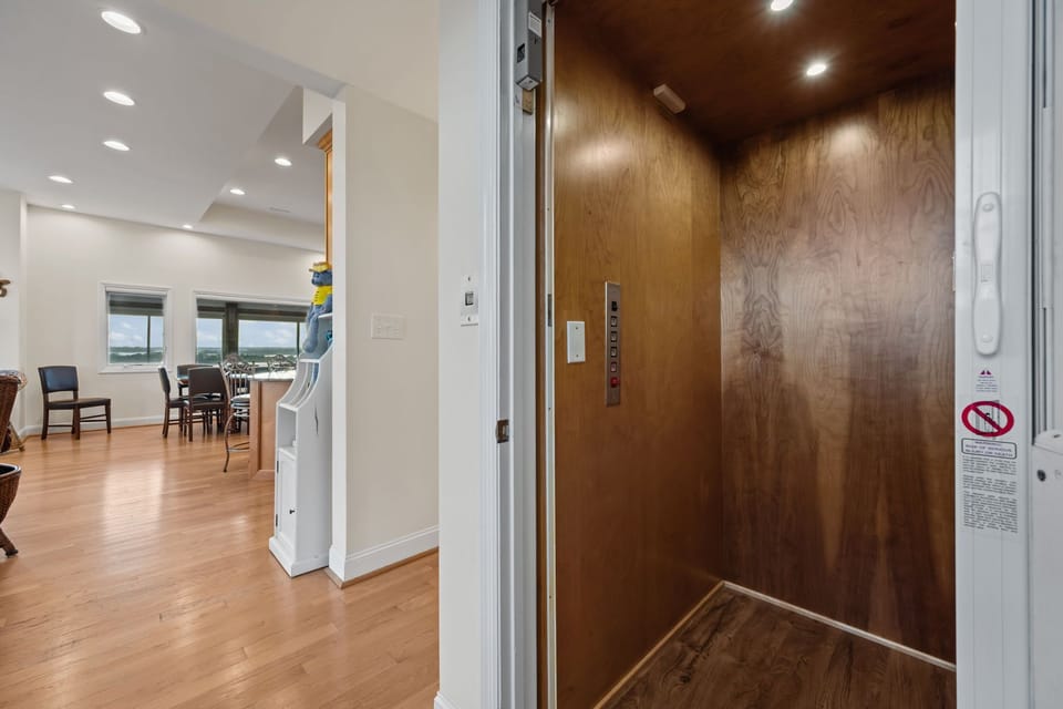 Private in-home elevator for easy access to all floors
