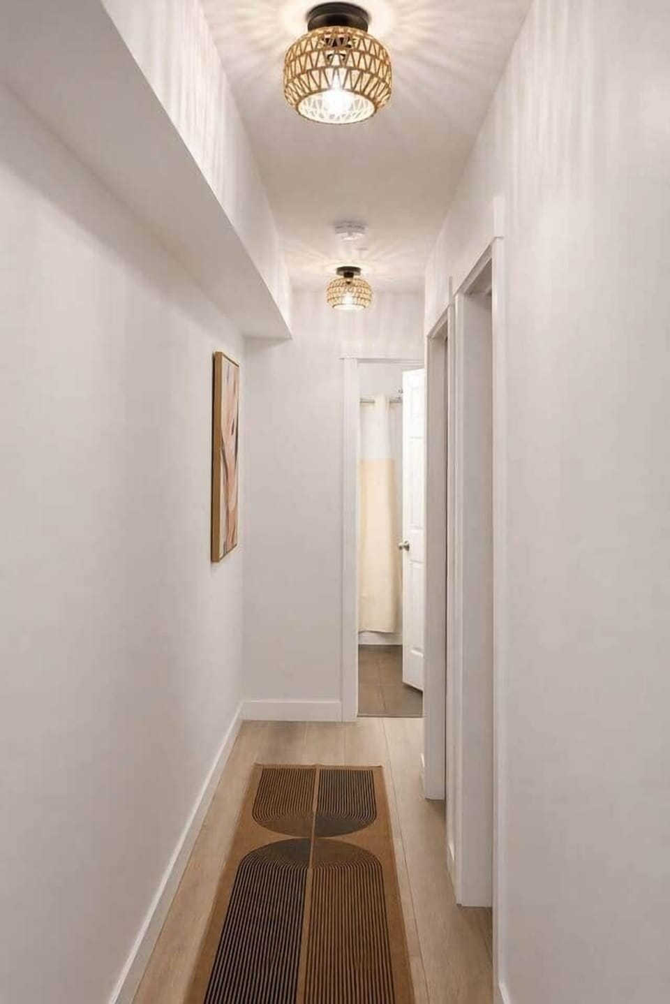 Hallway to Rooms/Bathroom