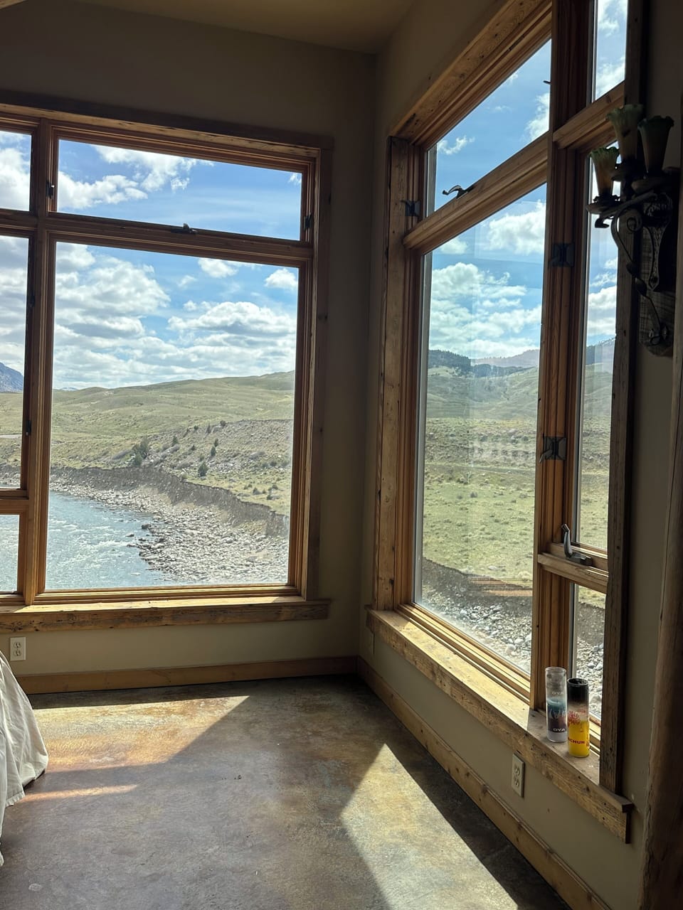 View from the tub in the master suite.