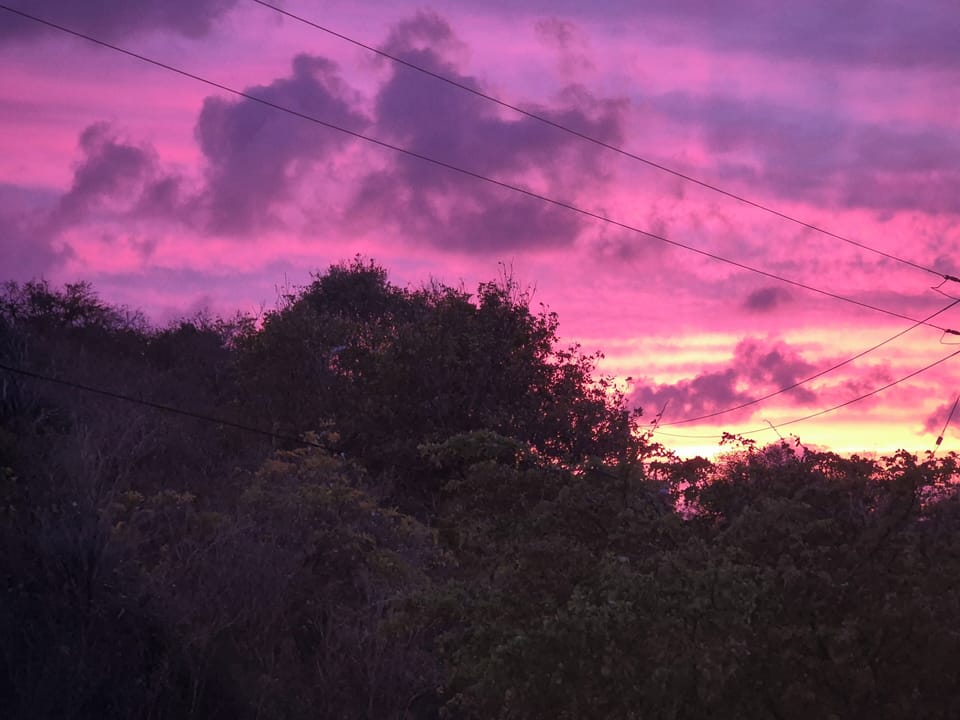 Sunset from the terrace