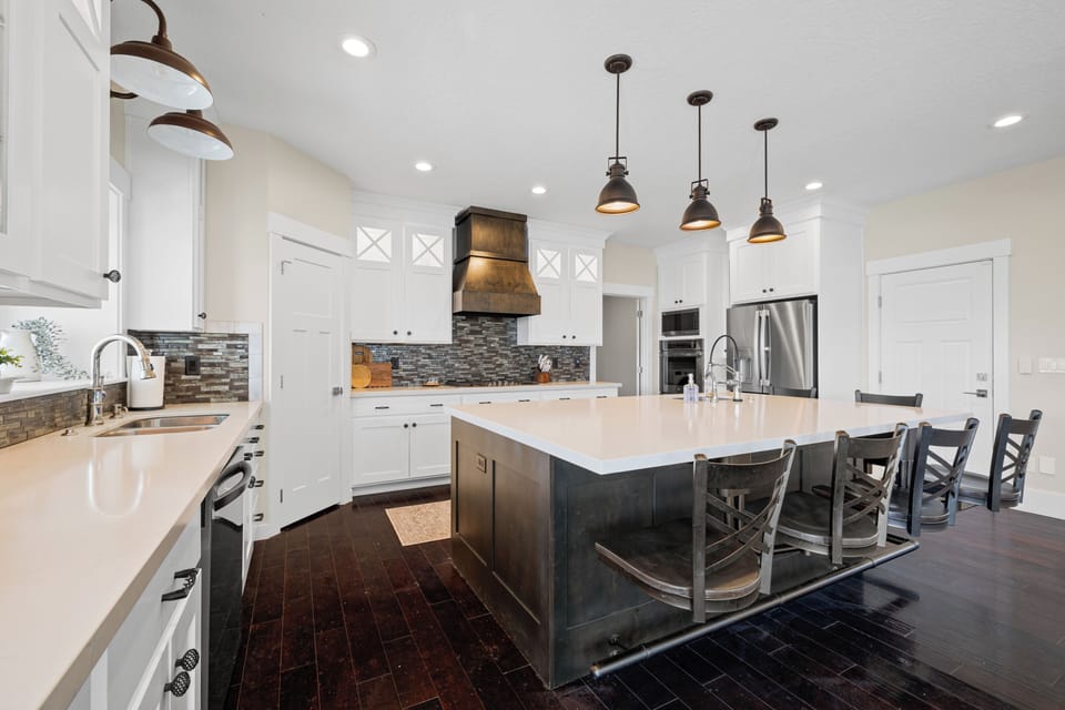 Fully-stocked kitchen