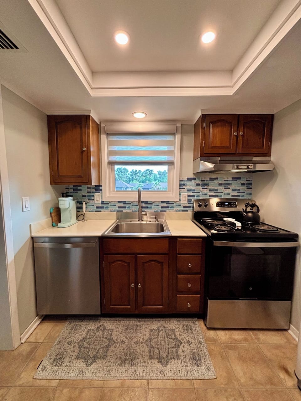 Kitchen has keurig or full size coffee maker