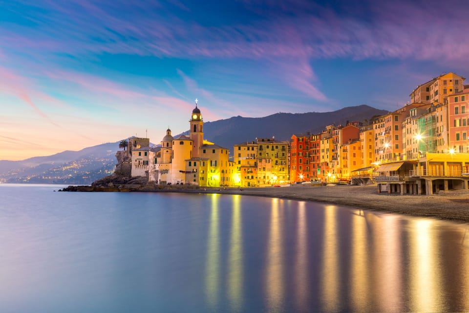 Camogli at sunset