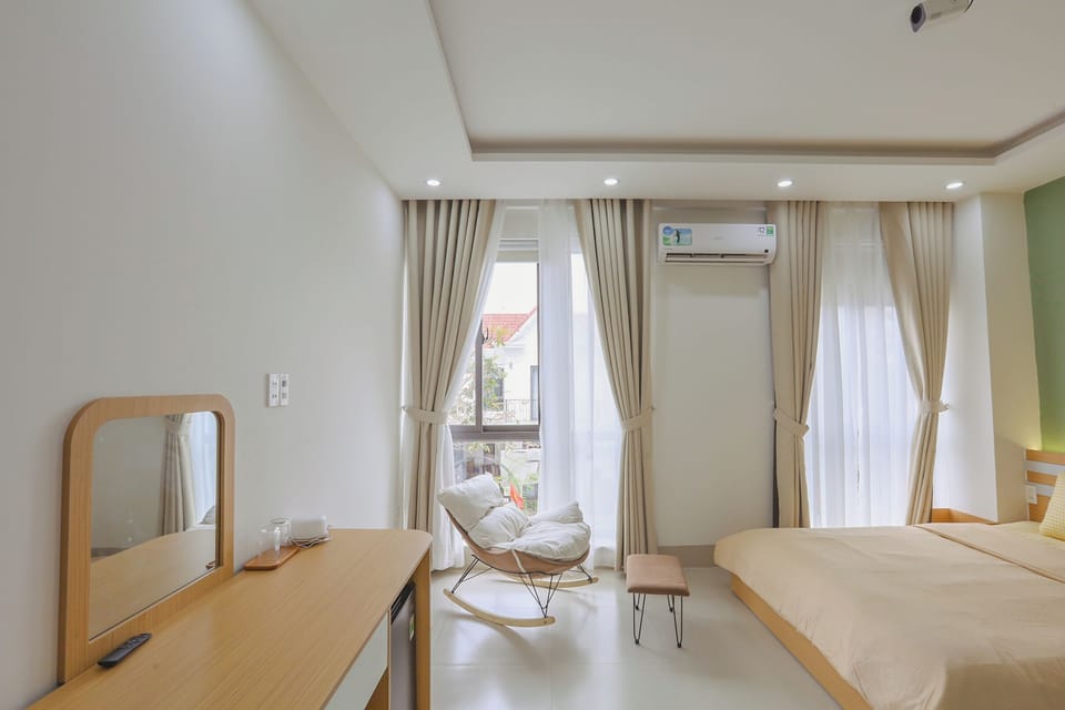 Deluxe Double Room, Balcony, City View | Desk, laptop workspace, free WiFi