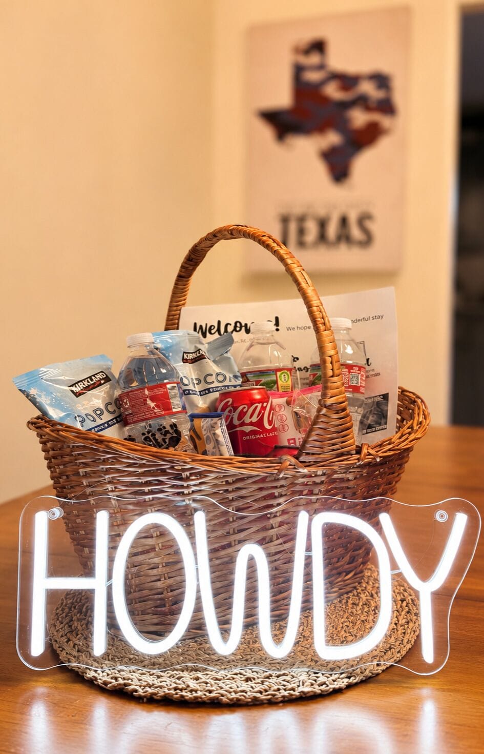 welcome kit (exact snacks may vary)