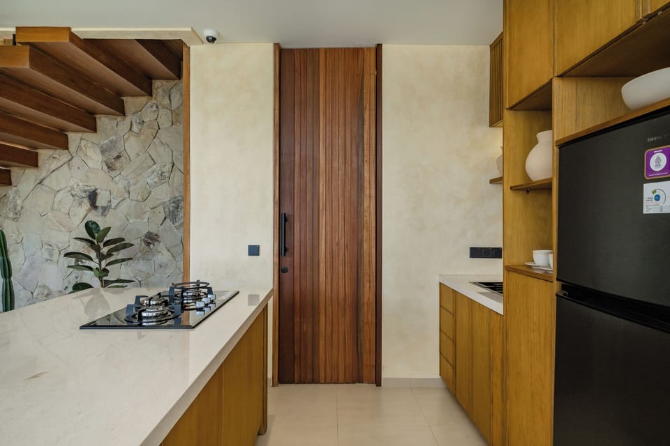 Panoramic Villa, 2 Bedrooms, Balcony, Sea View | Private kitchen