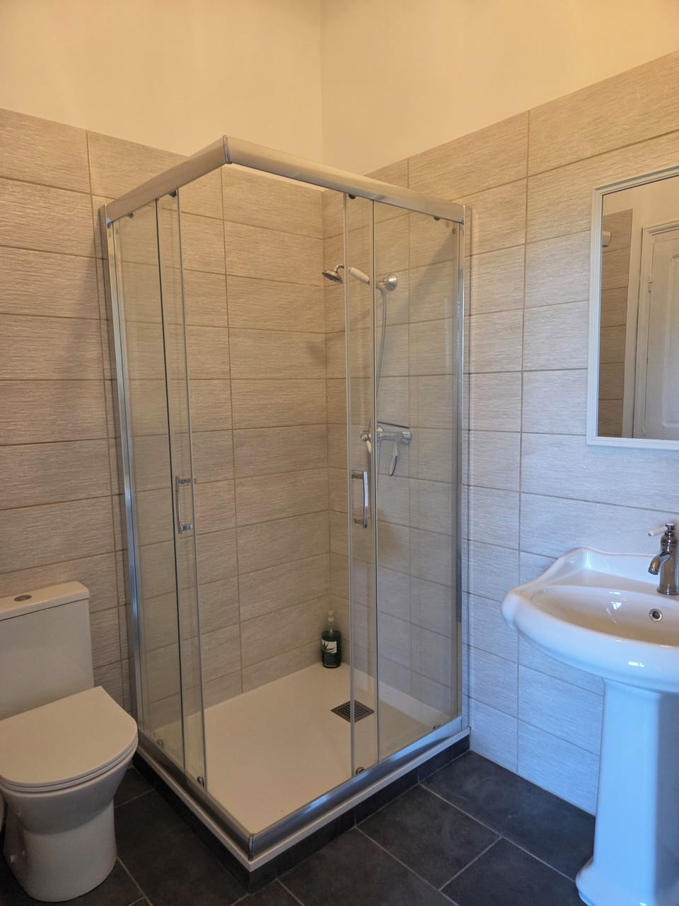 Quadruple Room, Balcony, Hill View | Bathroom | Shower, hair dryer, towels, soap