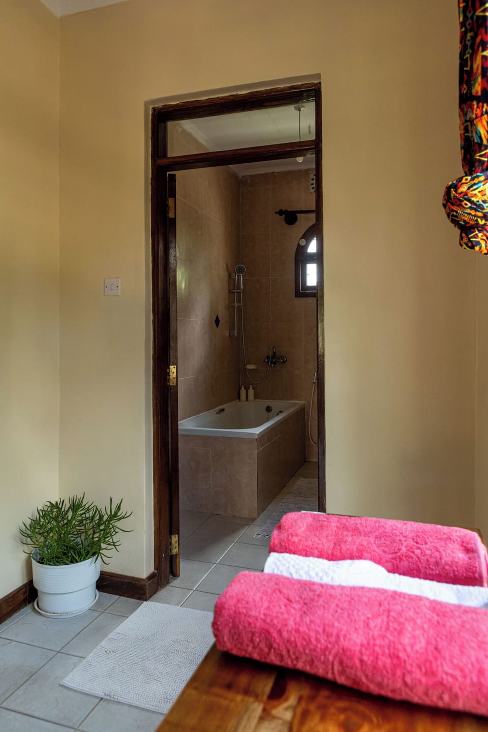 Bathroom | Free toiletries, slippers, towels, soap