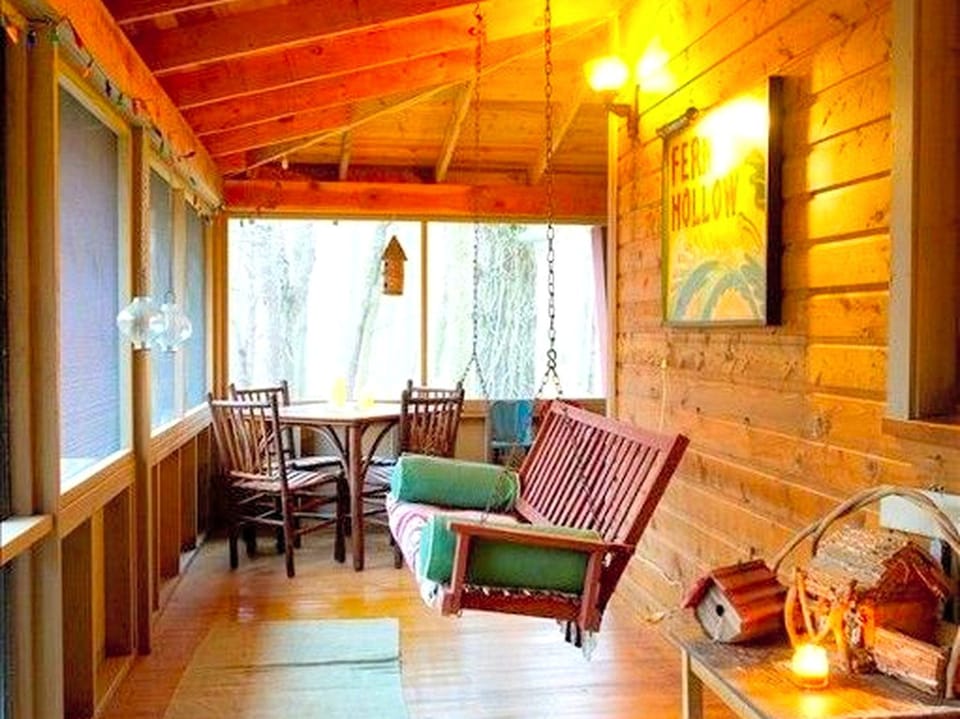 Unique Cabin Vacation Rental for Large Groups on the coast of Lake Michigan near Saugatuck, Michigan Cabin in Michigan