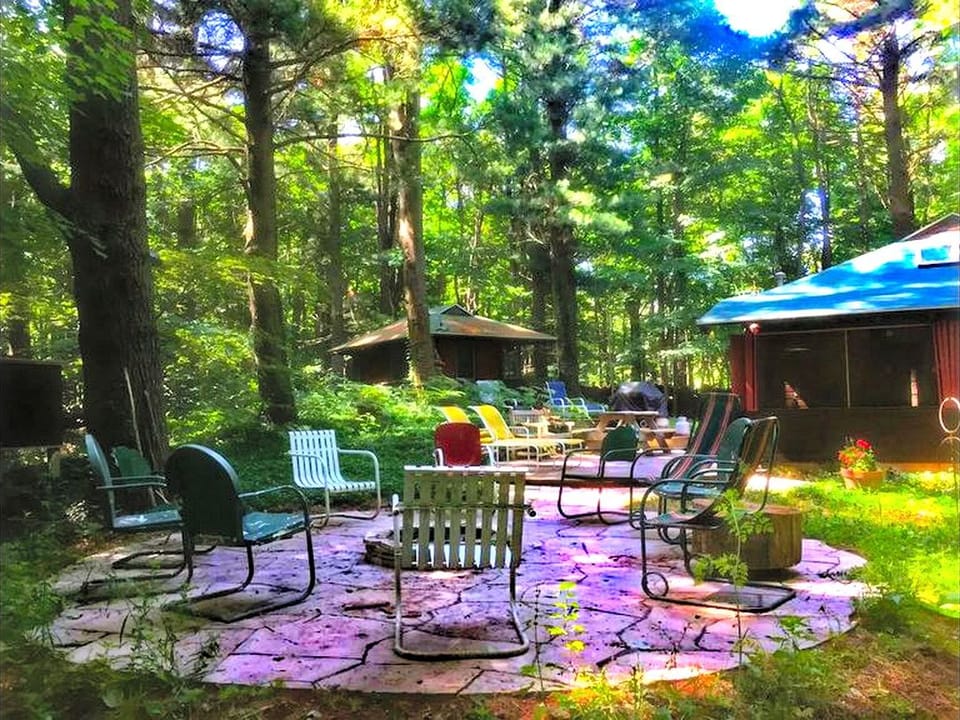 Unique Cabin Vacation Rental for Large Groups on the coast of Lake Michigan near Saugatuck, Michigan Cabin in Michigan