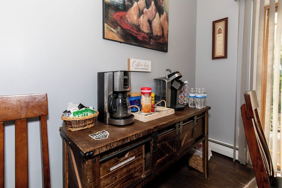 Brew your morning coffee or unwind with tea from your in-room beverage station, complete with water bottles and all the essentials to start your day refreshed.