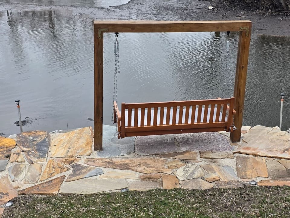 Swing on the corner edge of the property and enjoy nature