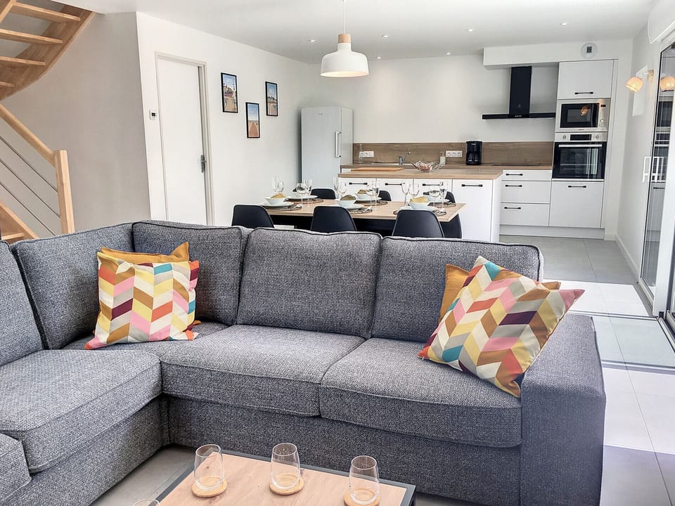 Living area with TV