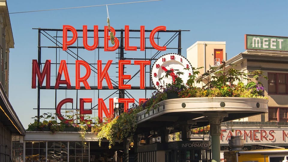 It's 13 mins driving to Pike Place Market