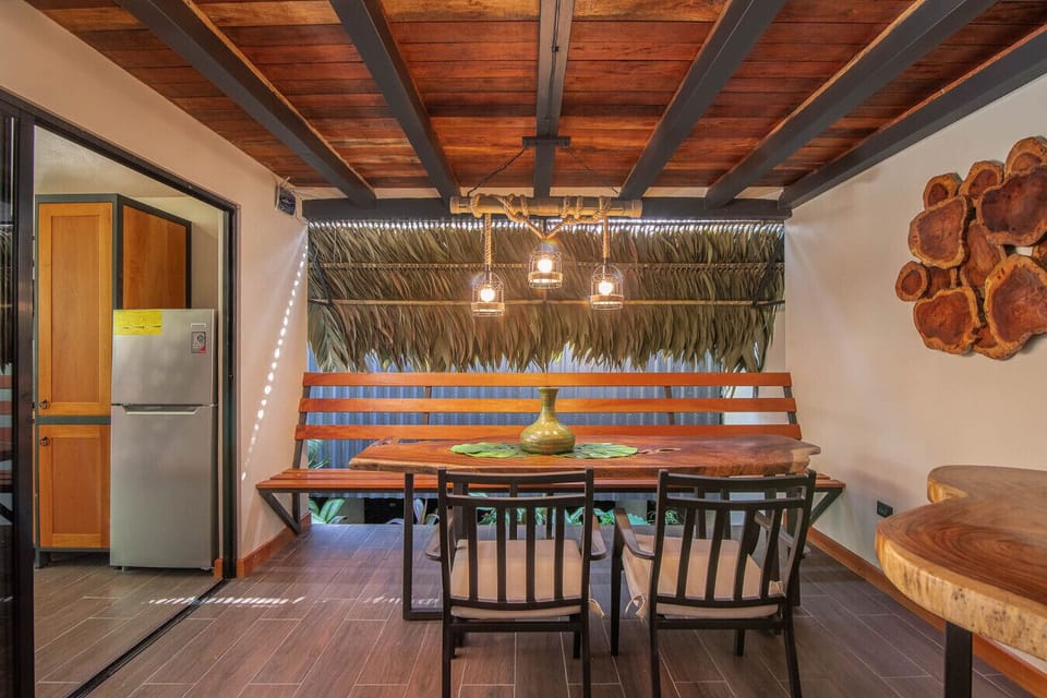 Dining area perfect for meals in Puerto Viejo Caribbean Costa Rica villa
