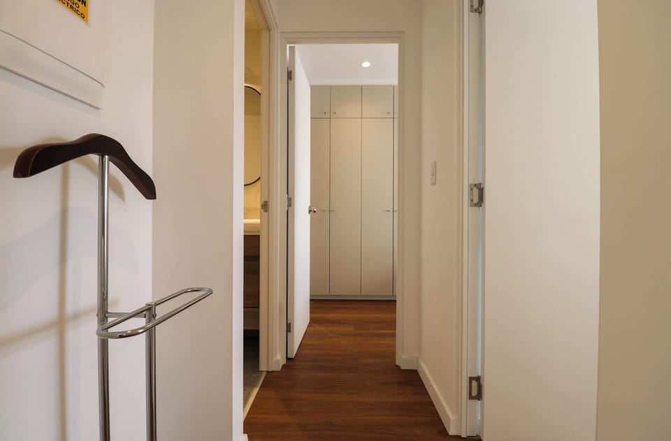 Spacious and well-lit hallway