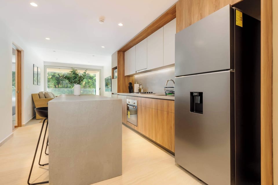 Fully equipped and functional kitchen