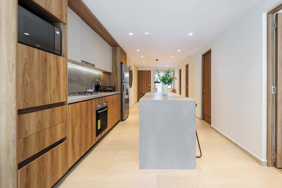 Comfortable and equipped kitchen
