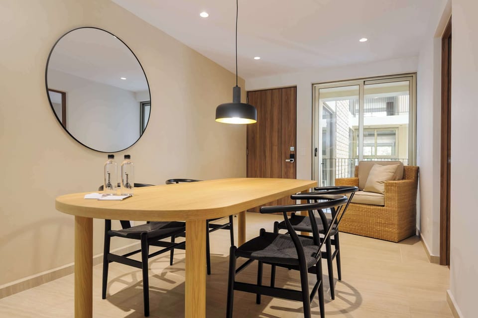 Comfortable and bright dining room