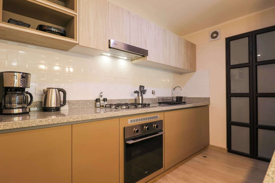 Fully equipped kitchen with everything you need for a comfortable stay.