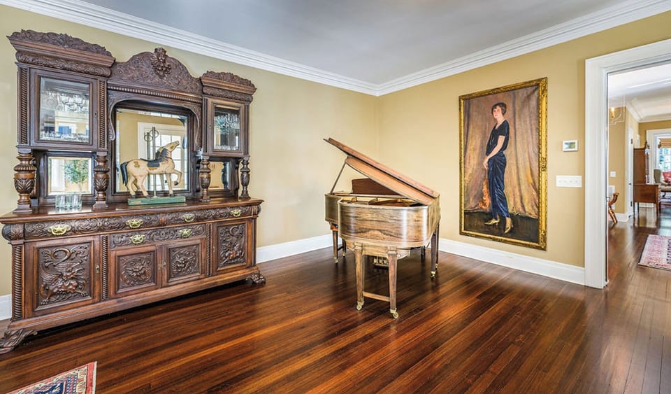 Music room featuring grand piano