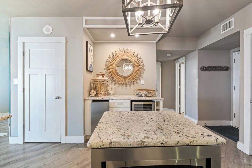 Kitchen with Beverage Fridge and Ice Maker