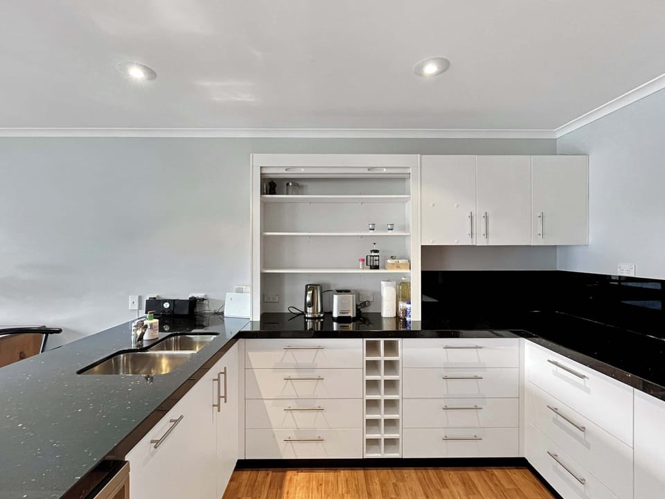 Modern kitchen with ample bench space