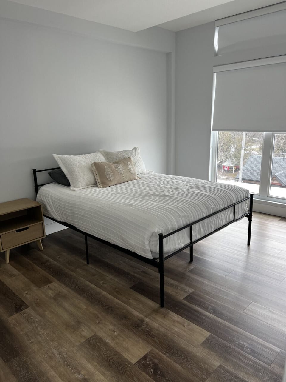 Cozy bedroom with comfortable bedding
