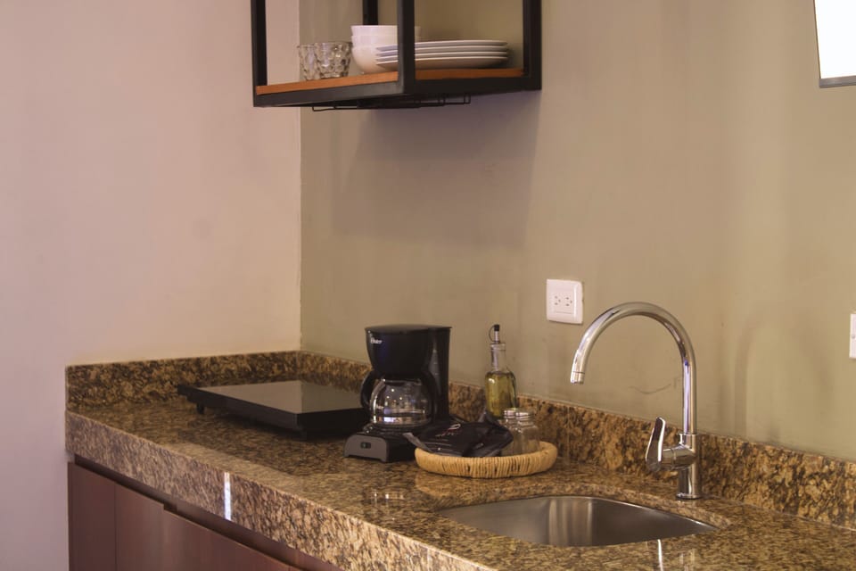 Apartment, 2 Double Beds, Poolside | Private kitchen