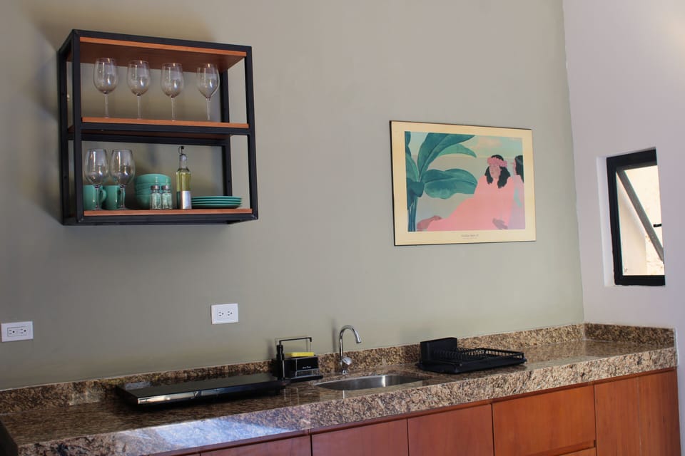 Deluxe Apartment, Pool View | Private kitchen