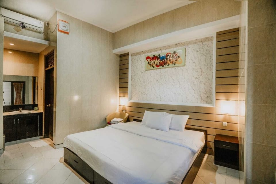 Deluxe Double Room, Pool View | Desk, laptop workspace, free WiFi
