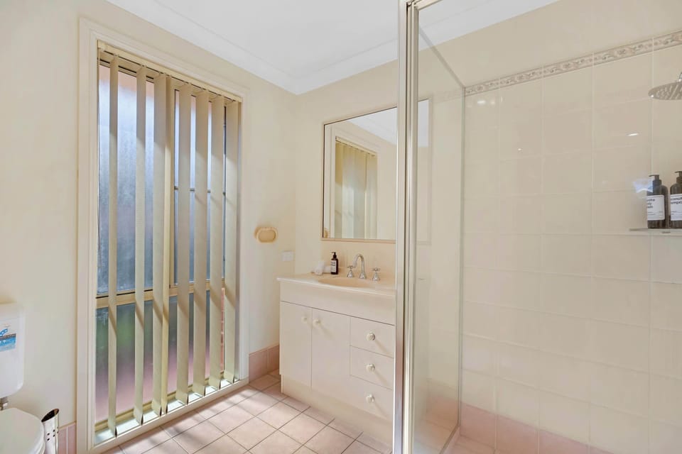 Bathroom 2 (Ensuite) - Shower + Toilet