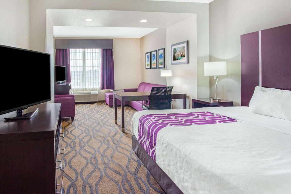 Premium bedding, desk, soundproofing, iron/ironing board