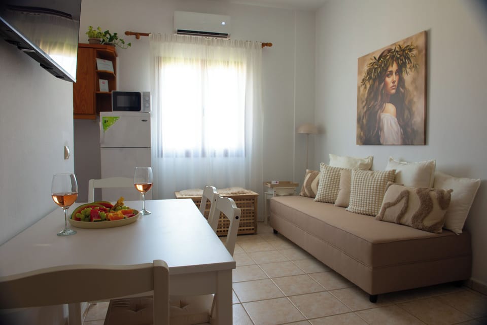 Standard 2 Bedroom Apartment Sea View | Living area | 43-inch LED TV with digital channels