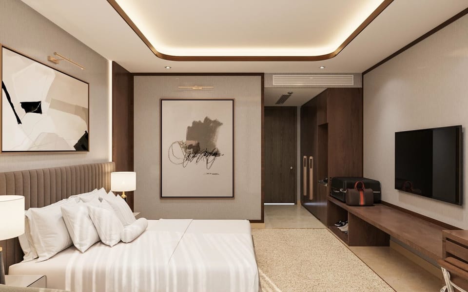 Premium bedding, down comforters, Select Comfort beds, minibar
