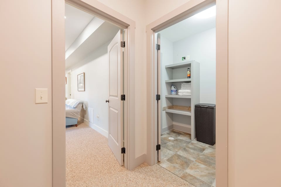 The walk-out lower level offers a massive, versatile guest suite that feels like a private apartment. With direct access to the backyard and plenty of room to stretch out, it’s the ultimate bonus space.