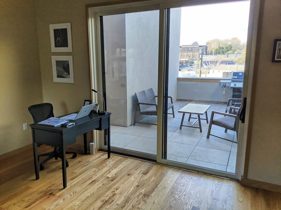 top floor patio from loft area