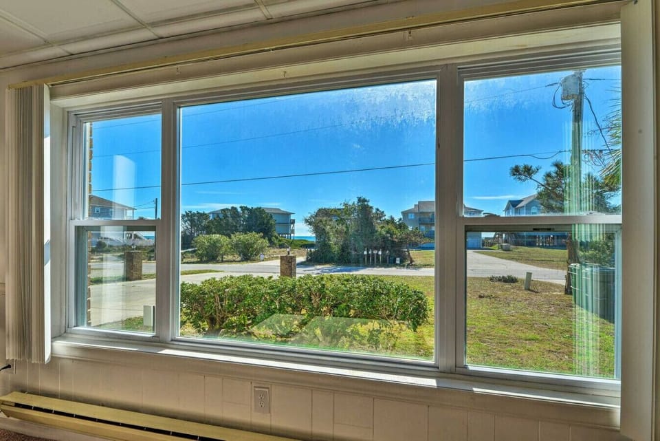 Front Window Showing Beach