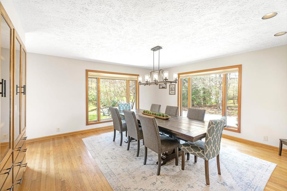 Dining Room---Seating for Eight, Natural Lighting