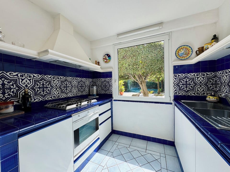 Villa, Sea View | Private kitchen | Espresso maker, full-size fridge, microwave, oven