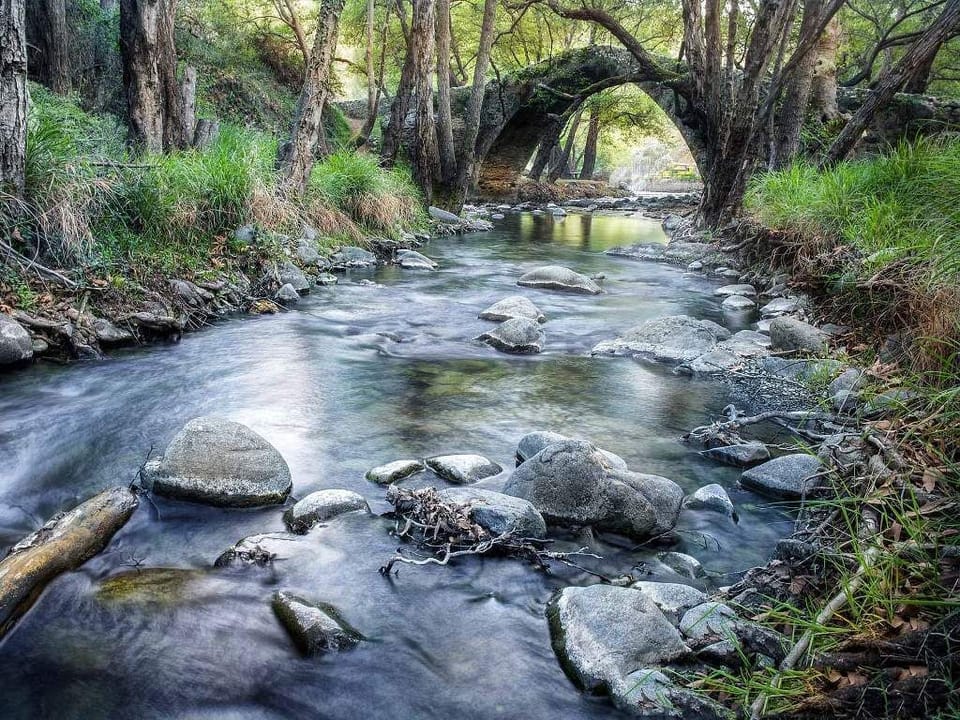 Discover hidden stone bridges and serene rivers just moments away. Explore the many magical hiking trails near your stay in Pano Platres.