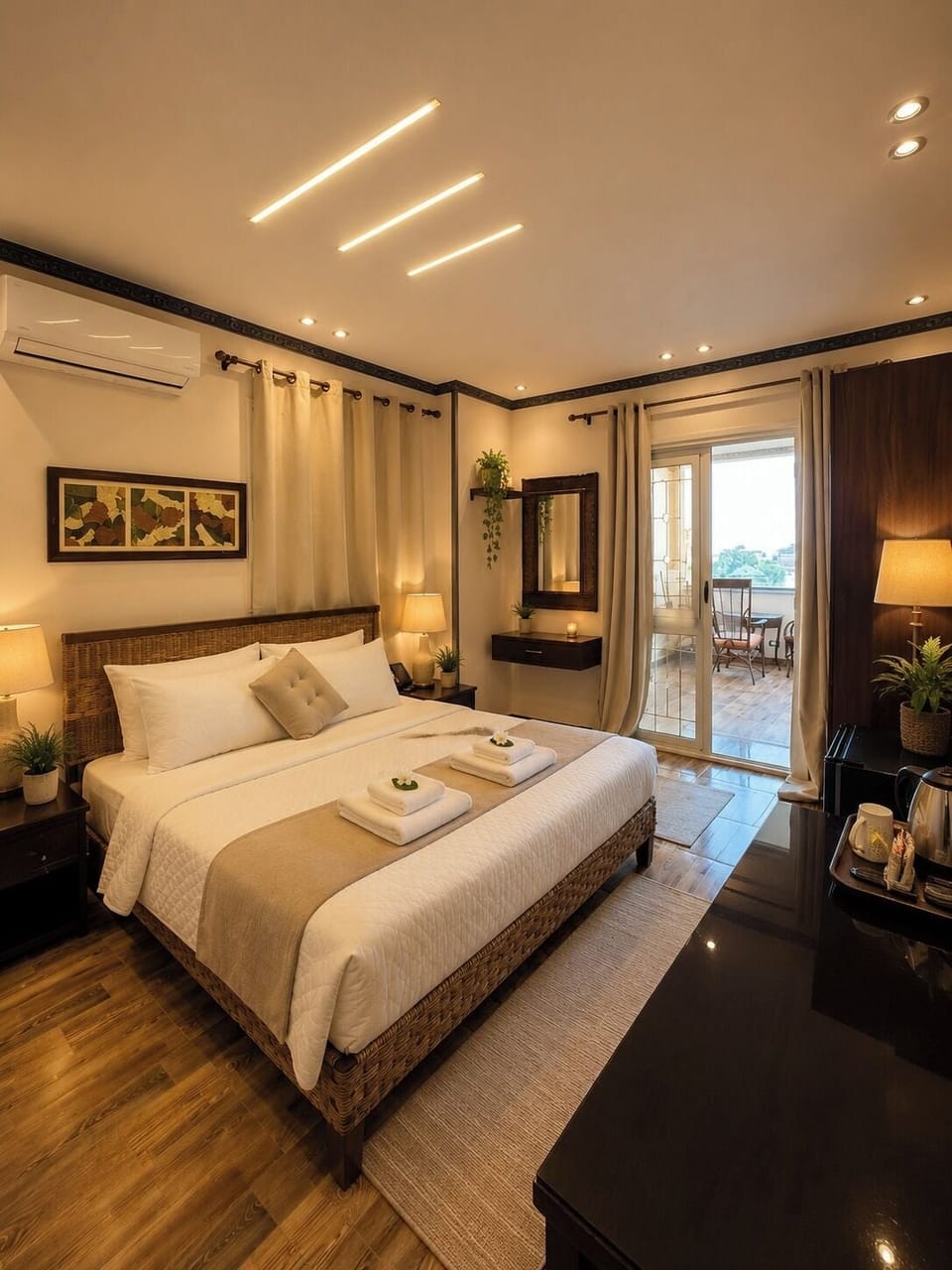 Minibar, soundproofing, bed sheets