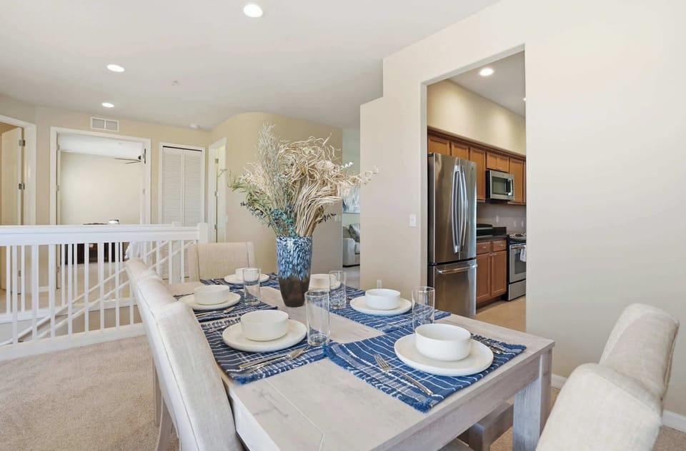 An inviting space for shared meals and conversation